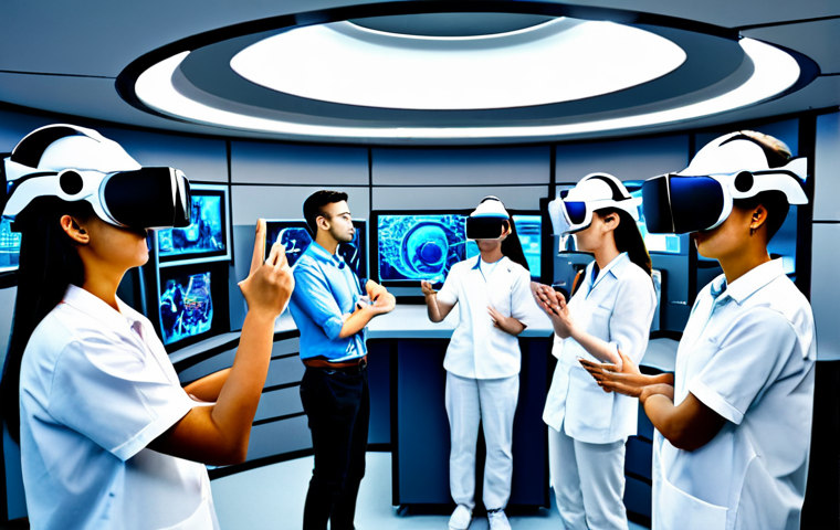 **
"A diverse group of students in a VR lab, fully clothed, exploring a nuclear reactor simulation with VR headsets, safe for work, appropriate content, professional setting, perfect anatomy, correct proportions, natural pose, educational environment, showcasing collaboration and modern technology, well-formed hands, proper finger count, natural body proportions, family-friendly, professional."
**