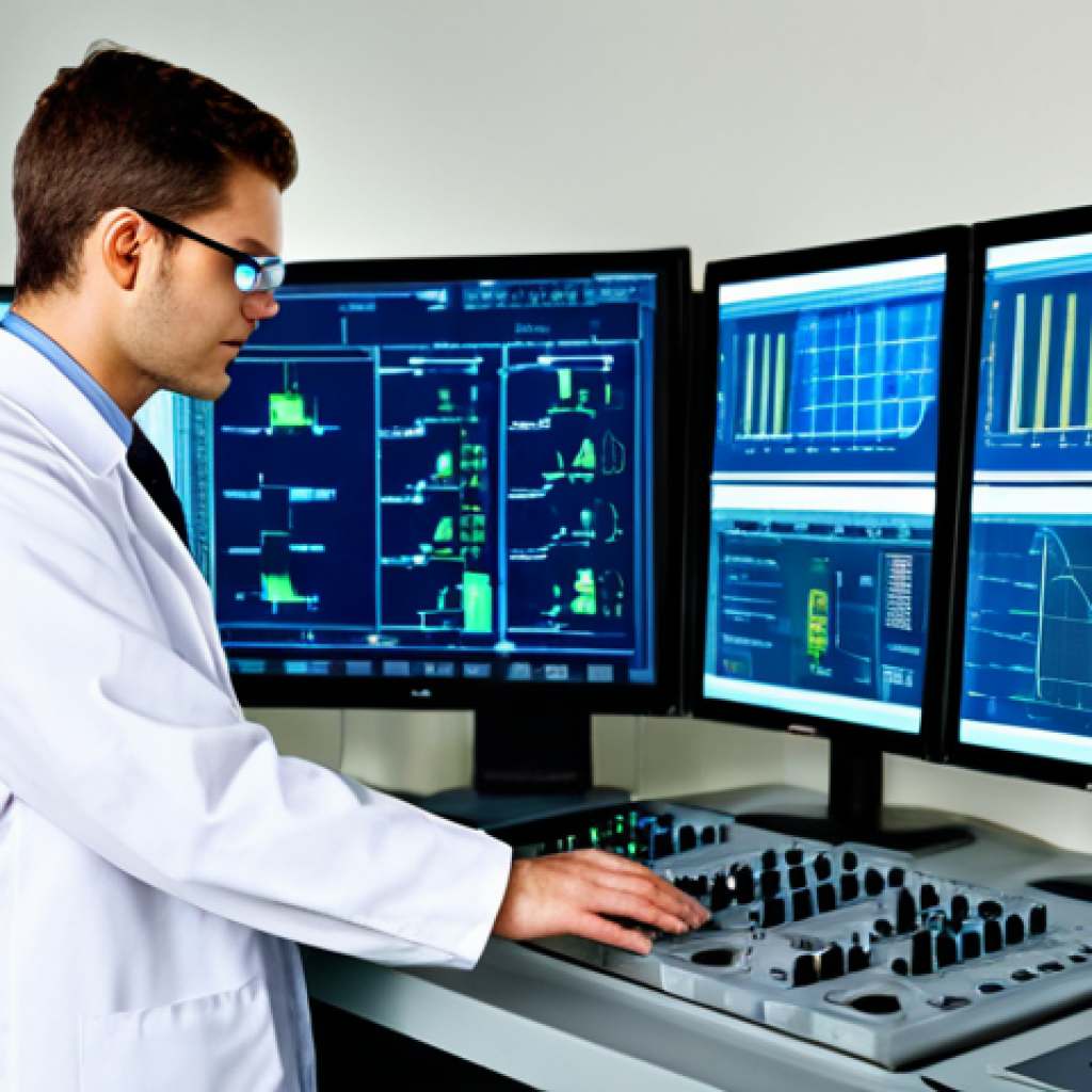 Nuclear Engineer in a Modern Control Room**

"A professional nuclear engineer, fully clothed in a clean lab coat and safety glasses, standing in a modern nuclear power plant control room. Multiple monitors display reactor data and schematics. Safe for work, appropriate content, professional environment, perfect anatomy, correct proportions, natural pose, well-formed hands, proper finger count, natural body proportions, fully clothed, professional. High-resolution, detailed, realistic."

**