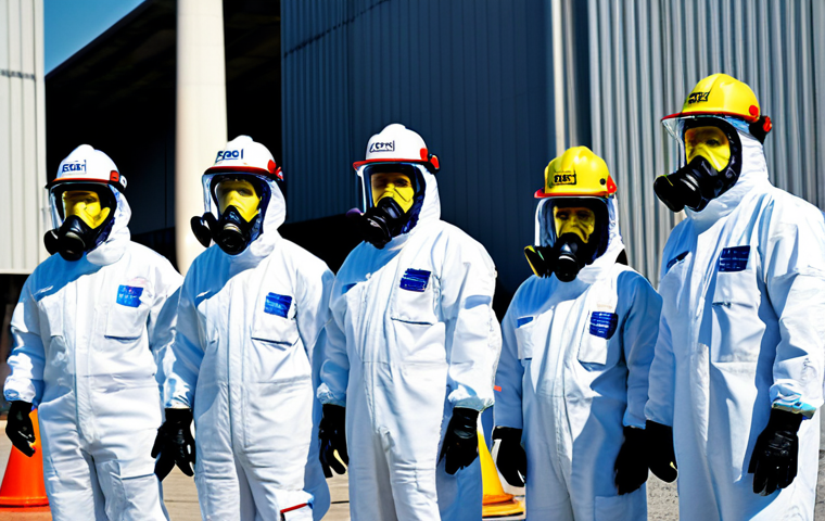 Enhanced Emergency Preparedness**
"A team of emergency responders in fully clothed protective gear, conducting a simulated emergency drill at a nuclear power plant, appropriate attire, safe for work, perfect anatomy, correct proportions, dynamic composition, professional photograph, high quality, family-friendly."
**